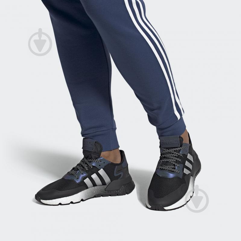 Кросівки чоловічі демісезонні Adidas NITE JOGGER EF5403 р.42 чорні - фото 10