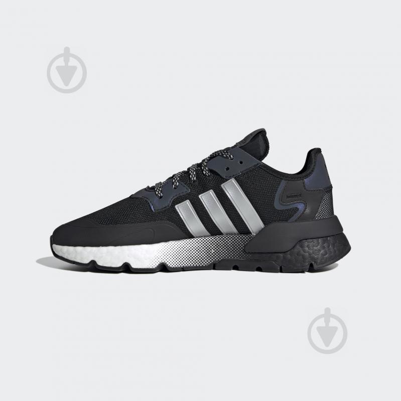 Кросівки чоловічі демісезонні Adidas NITE JOGGER EF5403 р.42 чорні - фото 6