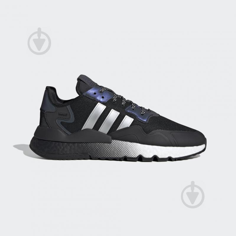 Кросівки чоловічі демісезонні Adidas NITE JOGGER EF5403 р.43 1/3 чорні - фото 1