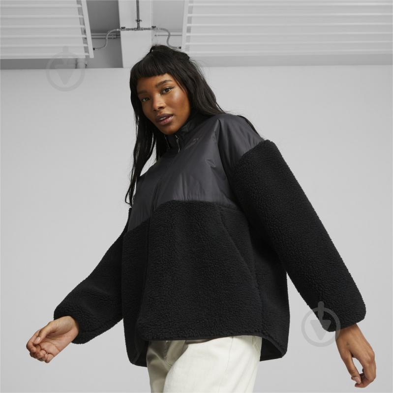 Куртка женская Puma SHERPA HYBRID JACKET 67537101 р.L черная - фото 3