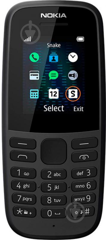 Мобильный телефон Nokia 105 DS 2019 black TA-1174 - фото 2