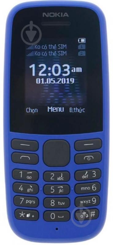 Мобільний телефон Nokia 105 DS 2019 blue TA-1174 - фото 3