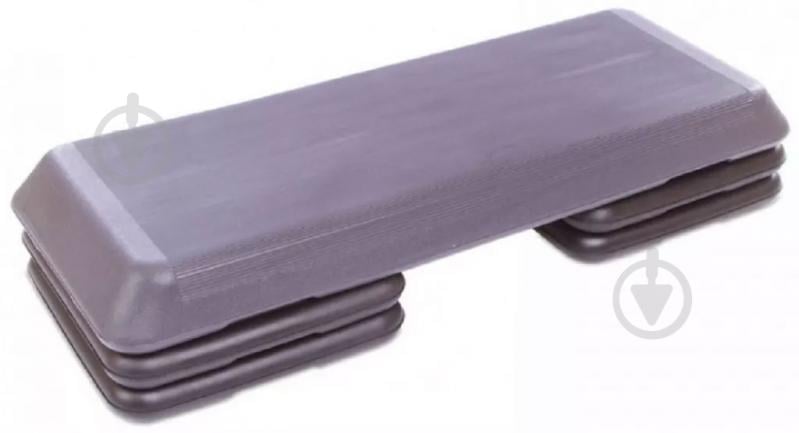 Степ-платформа EasyFit 3-ступенчатая серая EF-0542 - фото 1