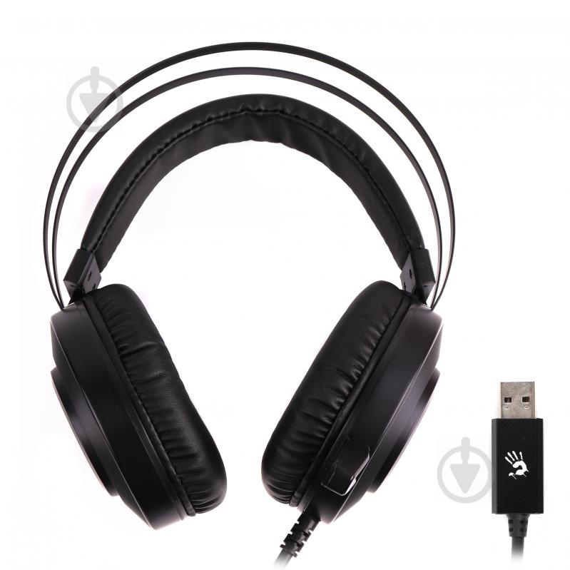 Наушники A4Tech (G521 Bloody (Black)) Hi Fi, 7.1 подсветка 7 цветов, USB - фото 3