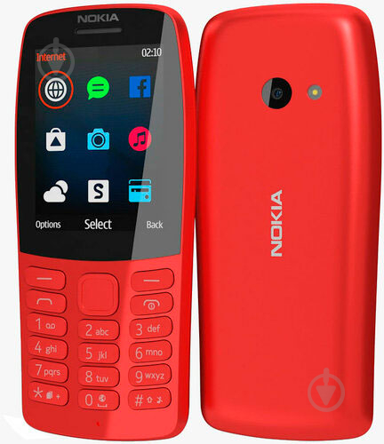 Мобільний телефон Nokia 210 DS red - фото 2