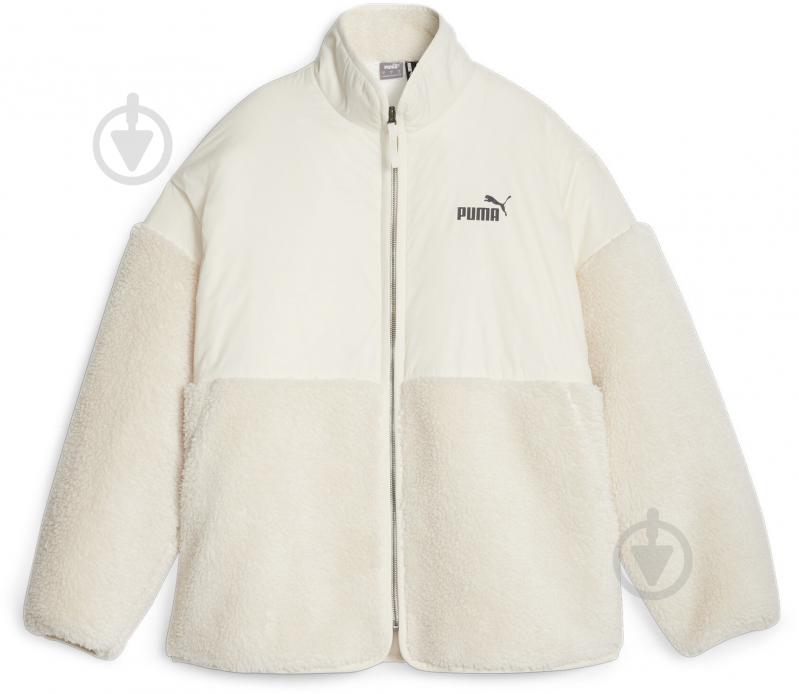 Куртка жіноча Puma SHERPA HYBRID JACKET 67537187 р.S бежева - фото 1