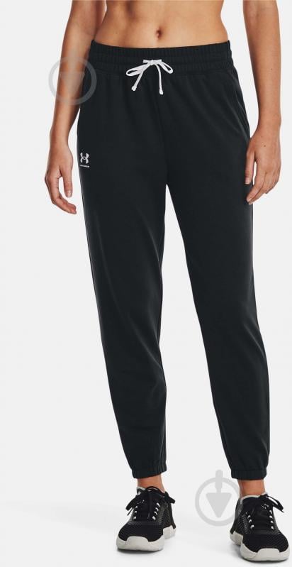 Штани Under Armour RIVAL TERRY JOGGER 1369854-001 р. XS чорний - фото 1