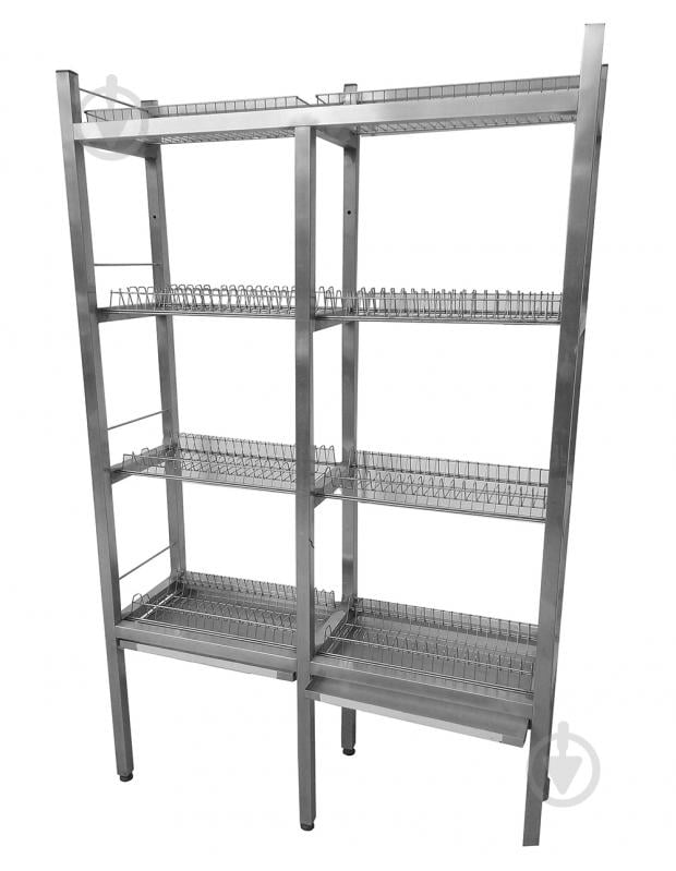 Стелаж виробничий сушарка на 4 полиці Tehma 1800x600x1800 мм нержавіюча сталь - фото 1