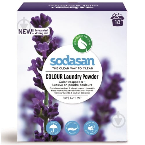 Пральний порошок для машинного прання Sodasan Compact Color 1 кг - фото 1