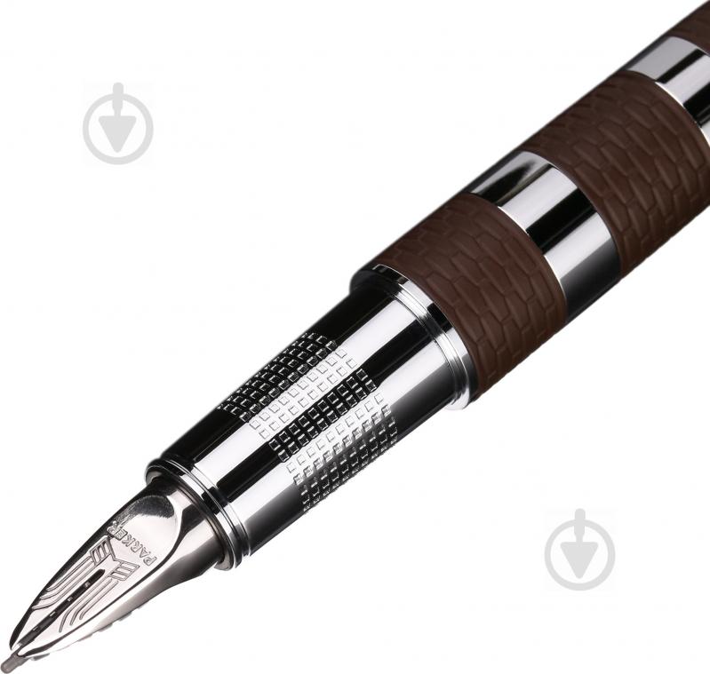 Ручка-ролер Parker Ingenuity Brown Rubber Metal CT 5TH 90 652K - фото 4