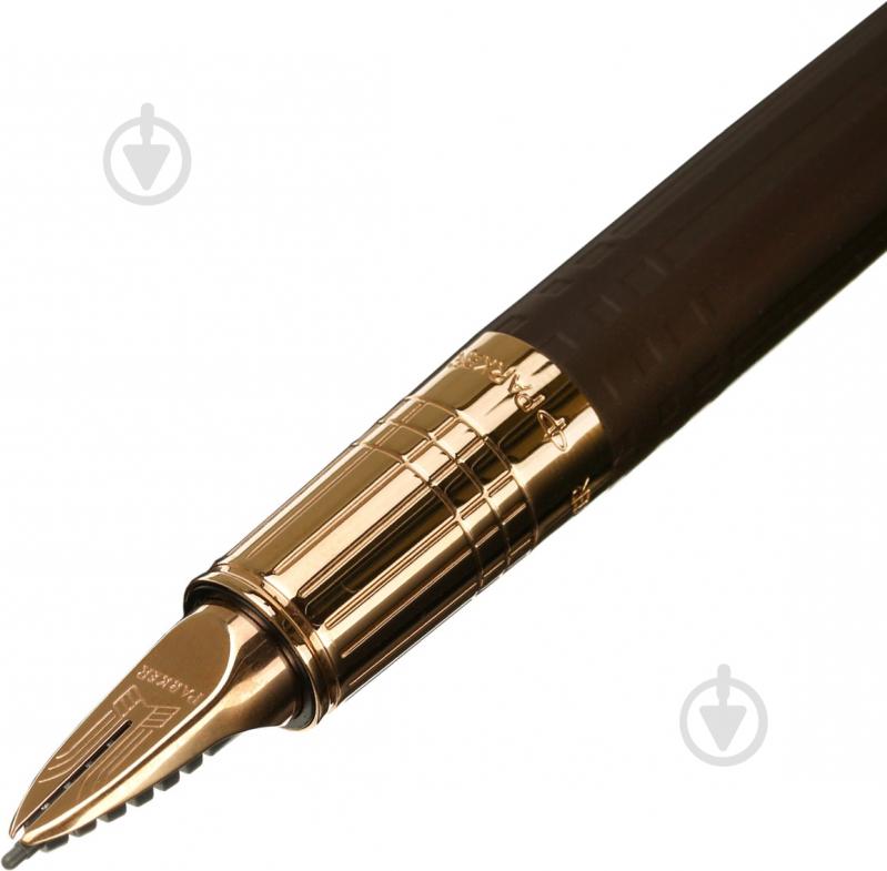 Ручка-роллер Parker Ingenuity Slim Brown Rubber PGT 90 552K - фото 4