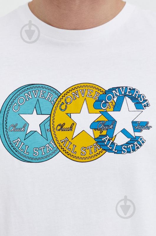 Футболка Converse CHUCK PATCH DISTORT TEE 10025973-A02 р.XL белый - фото 4
