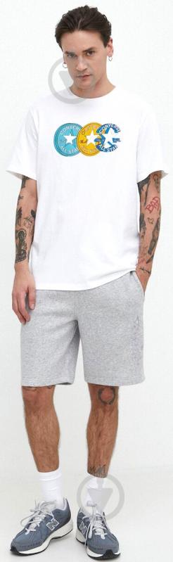 Футболка Converse CHUCK PATCH DISTORT TEE 10025973-A02 р.XL белый - фото 5