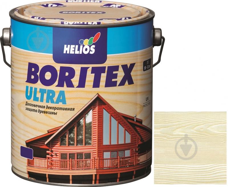 Лазур Helios Boritex Ultra 13 білий шовковистий мат 2,5 л - фото 1