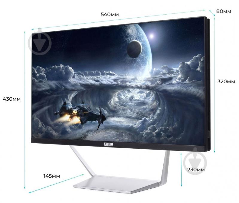 Моноблок Artline Business M63 23,8 (M63v02) black/silver - фото 9