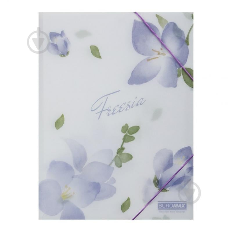 Папка на резинці ARABESKI А4 бузковий Buromax BM.3908-26 - фото 1 Папка на резинці ARABESKI А4 бузковий Buromax BM.3908-26 - фото 1