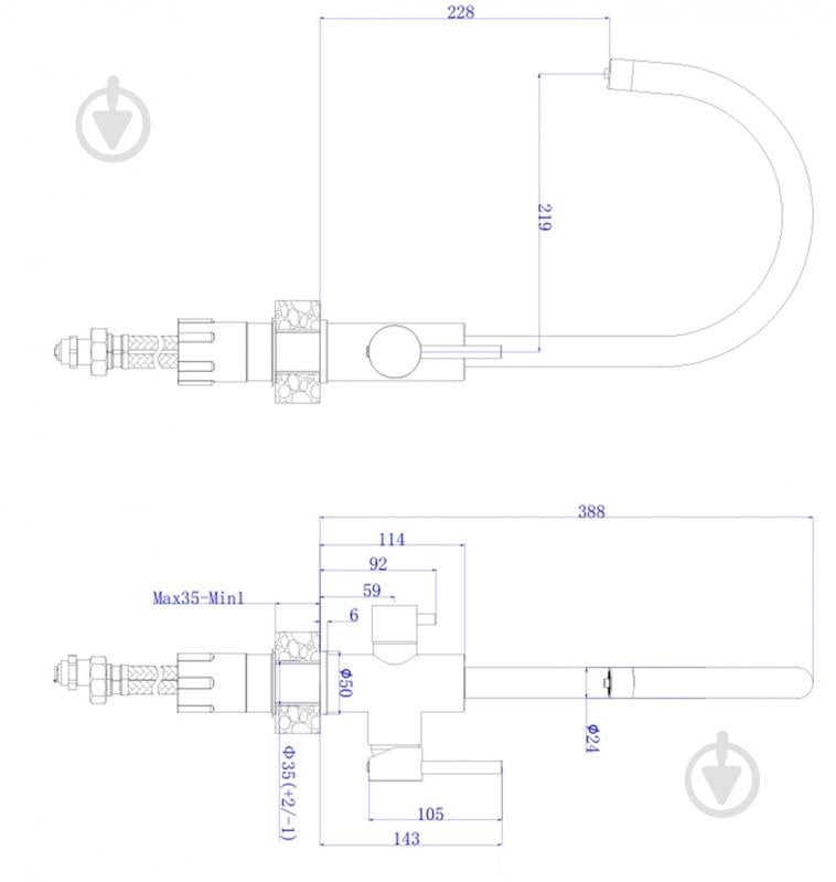 Змішувач для кухні Modi з підключенням до фільтру BW7804B хром - фото 5 Змішувач для кухні Modi з підключенням до фільтру BW7804B хром - фото 5