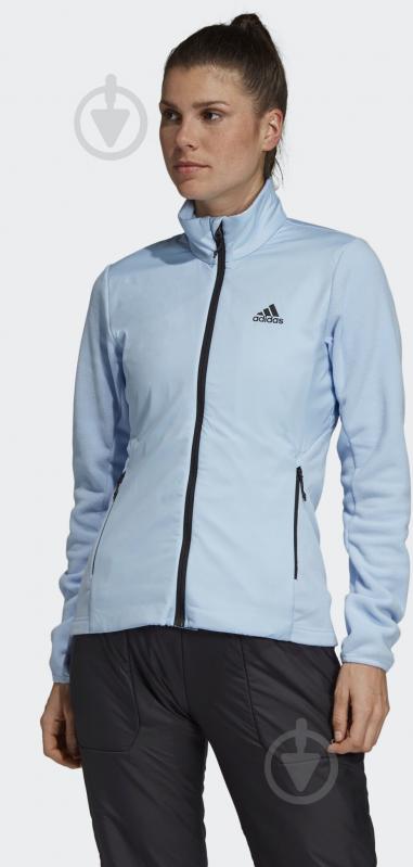 Джемпер Adidas W Windfleece J EH8700 р. XS голубой - фото 3