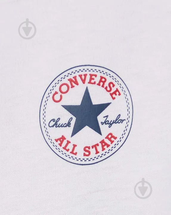 Футболка Converse MINI CHUCK PATCH TEE 10026565-A01 р.M білий - фото 4