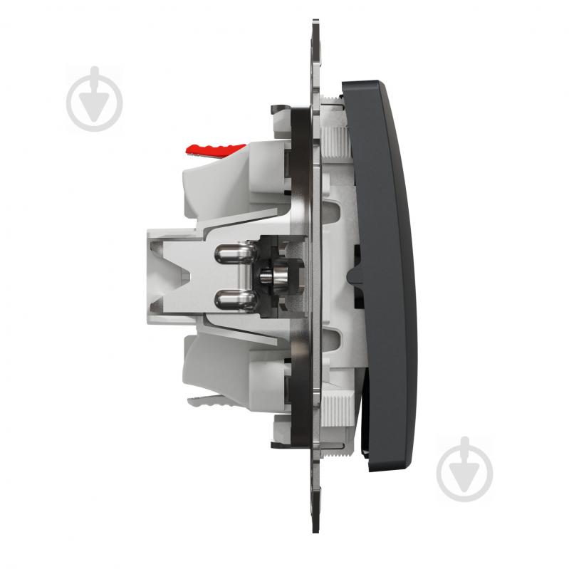 Перемикач одноклавішний одноклавішний Schneider Electric Sedna Design без підсвітки чорний SDD114106 - фото 6