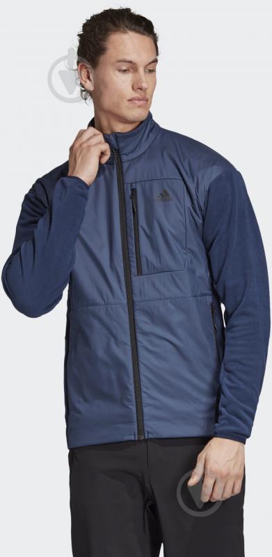 Джемпер Adidas WINDFLEECE J EH8702 р. S синий - фото 2