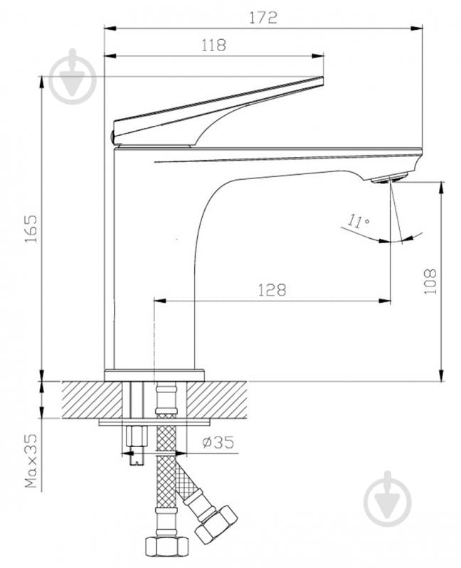 Смеситель для умывальника ScandiSPA ILM хром - фото 6