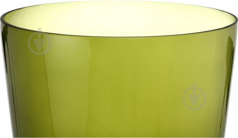Ваза скляна Wrzesniak Glassworks Sofi 50 см оливкова 17-6487E - фото 3