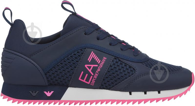 Кроссовки женские демисезонные EA7 Sneaker X8X027-XK050-M544 р.36 2/3 синие - фото 1