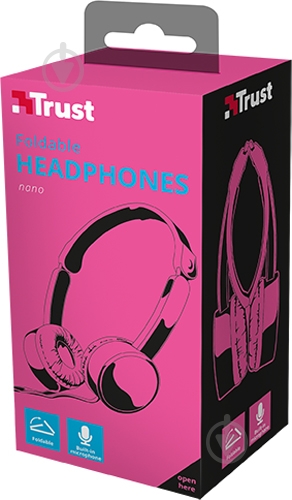 Наушники Trust NANO SUM pink (23102) - фото 9 Наушники Trust NANO SUM pink (23102) - фото 9