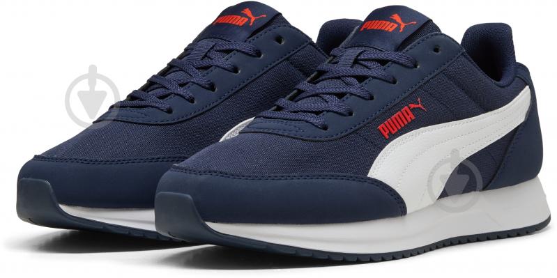 Кроссовки мужские демисезонные Puma R78 Lightwind 40026705 р.46 синие с белым - фото 3
