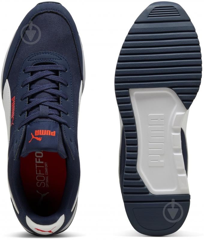 Кроссовки мужские демисезонные Puma R78 Lightwind 40026705 р.46 синие с белым - фото 6