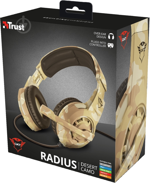 Гарнитура Trust GXT 310D RADIUS DESERT beige (22208) - фото 10 Гарнитура Trust GXT 310D RADIUS DESERT beige (22208) - фото 10