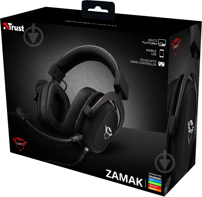 Гарнитура Trust GXT 414ZAMAK PREMIUM black (23310_TRUST) - фото 9 Гарнитура Trust GXT 414ZAMAK PREMIUM black (23310_TRUST) - фото 9