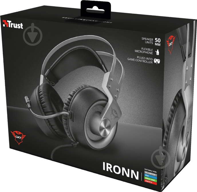 Гарнитура Trust GXT 430Ironn Gaming black (23209) - фото 8 Гарнитура Trust GXT 430Ironn Gaming black (23209) - фото 8
