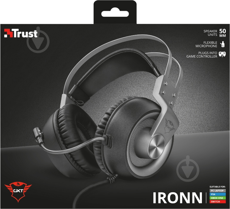 Гарнитура Trust GXT 430Ironn Gaming black (23209) - фото 7 Гарнитура Trust GXT 430Ironn Gaming black (23209) - фото 7