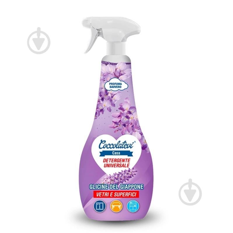 Засіб миючий для скла та дзеркал Coccolatevi Гліцинія 0,75 л - фото 1 Засіб миючий для скла та дзеркал Coccolatevi Гліцинія 0,75 л - фото 1