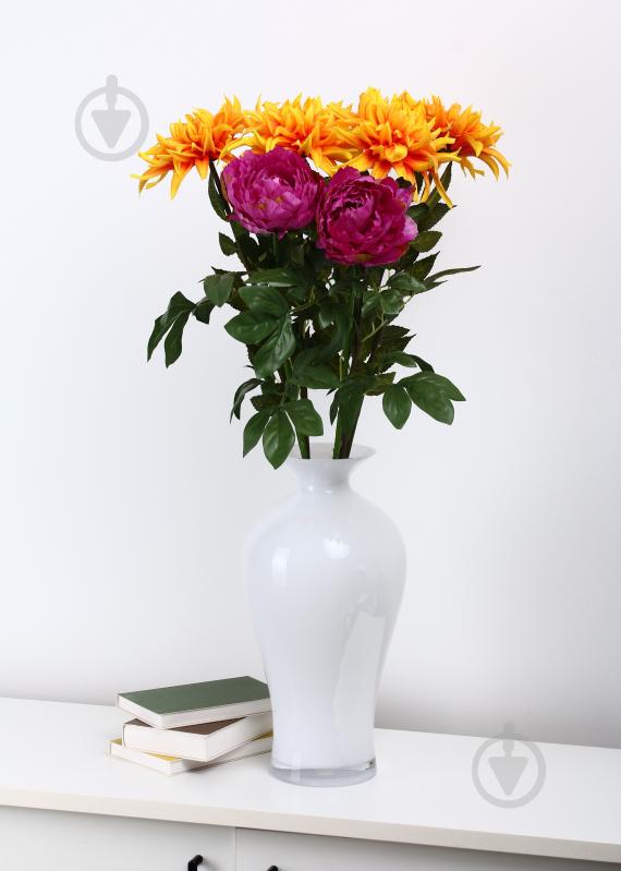 Ваза скляна Wrzesniak Glassworks Hydria 42 см біла 17-9754A - фото 4