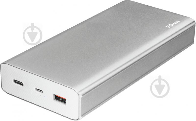 Повербанк Trust OMNI THIN POWERBANK 20K US 20000 mAh silver (22790) - фото 2