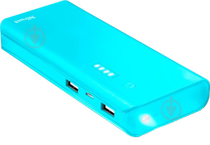 Повербанк Trust PRIMO POWERBANK SUM-BLU 10000 mAh blue (22747) - фото 1