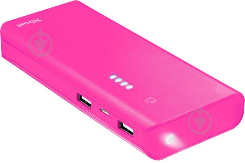 Повербанк Trust PRIMO POWERBANK SUM-PINK 10000 mAh pink (22749) - фото 1