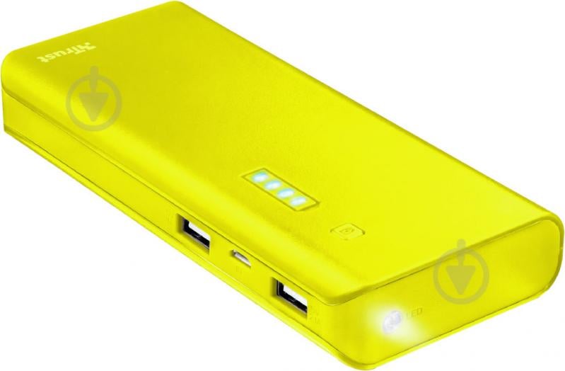 Повербанк Trust PRIMO POWERBANK SUM-YLW 10000 mAh yellow (22753) - фото 1