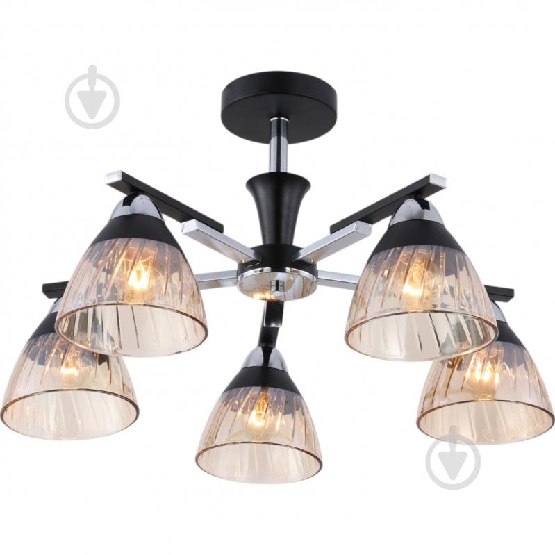 Люстра Blitz 5x60 Вт E27 черный хром 5208-45 - фото 1