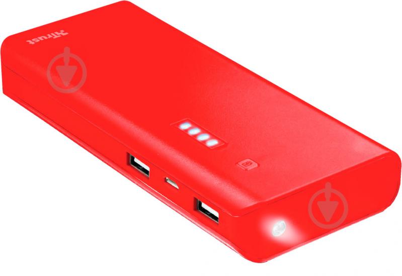 Повербанк Trust PRIMO PWB 10000 SUM-RED 10000 mAh red (22752) - фото 1