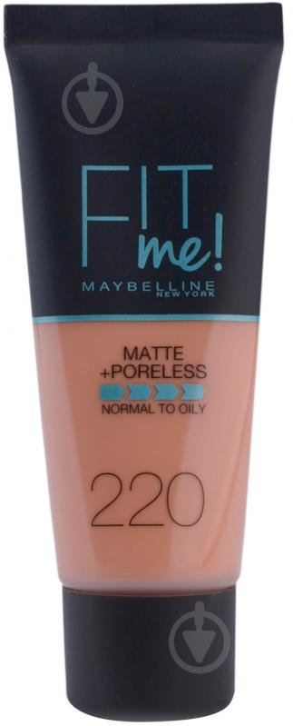 Крем тональний Maybelline New York Fit Me 220 натурально-бежевий 30 мл - фото 1