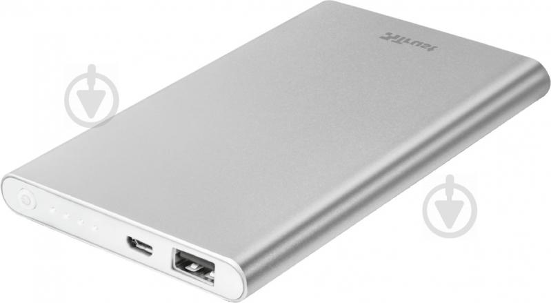 Повербанк Trust ULA THIN METAL POWERBANK 4000 mAh silver (22821) - фото 2