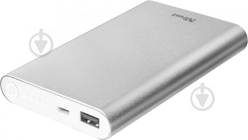 Повербанк Trust ULA THIN METAL POWERBANK (22822) 8000 mAh silver (22822) - фото 2