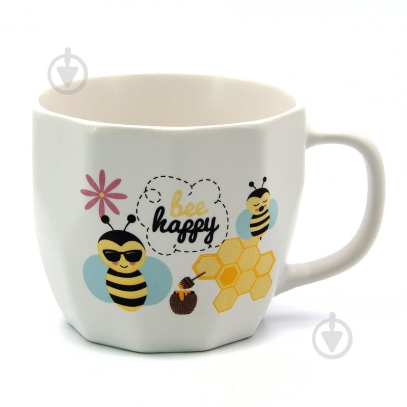 Чашка Milika MadBee White 350 мл M0520-KLD9-S210A - фото 1 Чашка Milika MadBee White 350 мл M0520-KLD9-S210A - фото 1