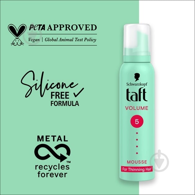 Пена для волос TAFT Volume 5 200 мл - фото 6