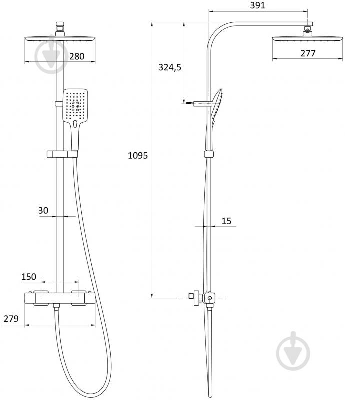 Душевая система Imprese Centrum T-15430 - фото 2 Душевая система Imprese Centrum T-15430 - фото 2