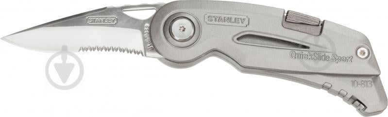 Ніж будівельний Stanley складаний з 2-ма лезами "QuickSlide Sport Utility Knife" 0-10-813 - фото 5